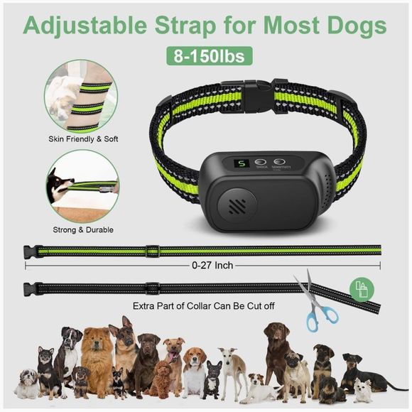Rechargeable Dog Bark Collar | 5 adjustable, sensitivity levels - Picture 11 of 11